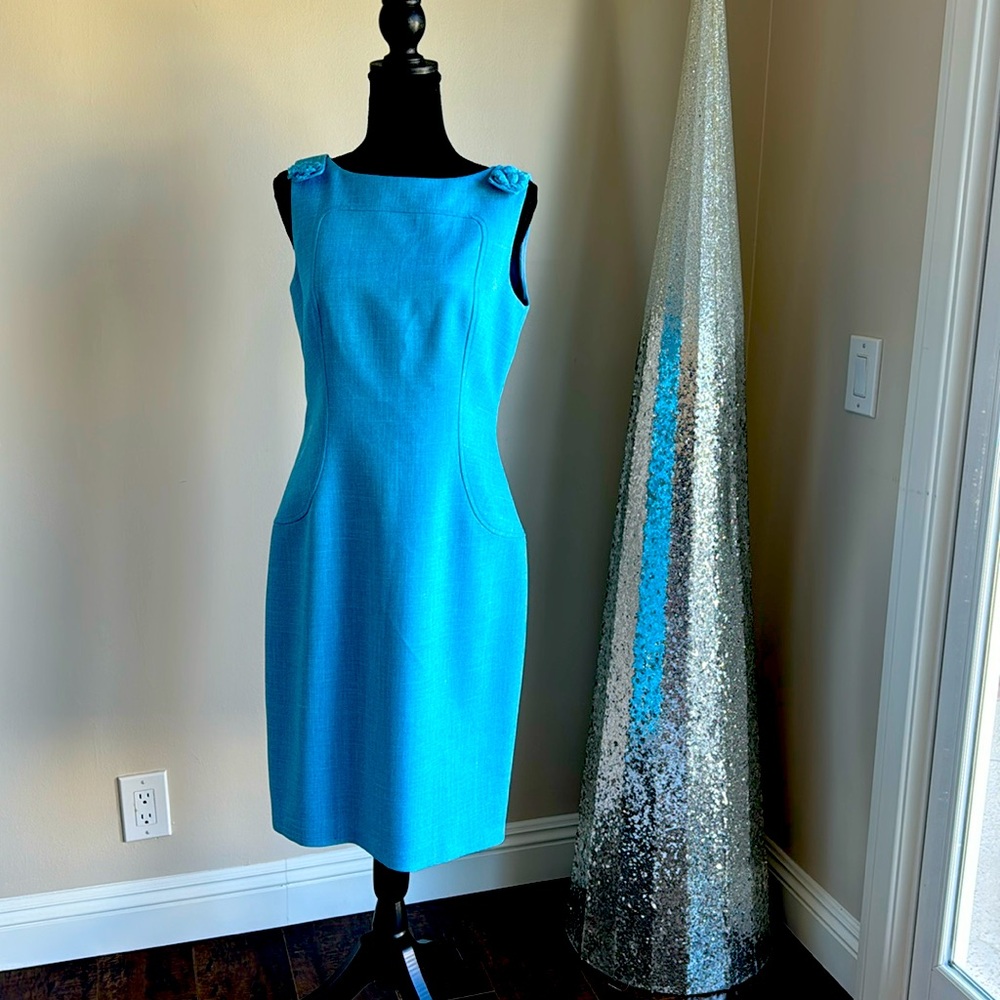 David Meister Blue Dress